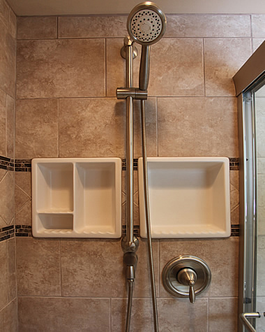 Bathroom shower niches idea